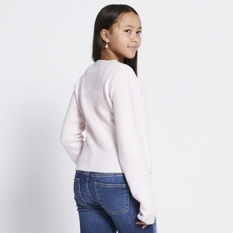 Wrap knit sweater "Bettan" Pink 2